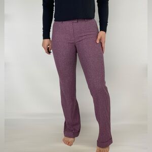 SUSANA MONACO Wool Trouser Bootcut Low Rise Business Work